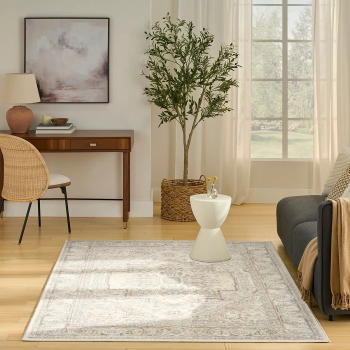Nourison Quarry Beige QUA18 5 ft. X 7 ft. Rect. Rug