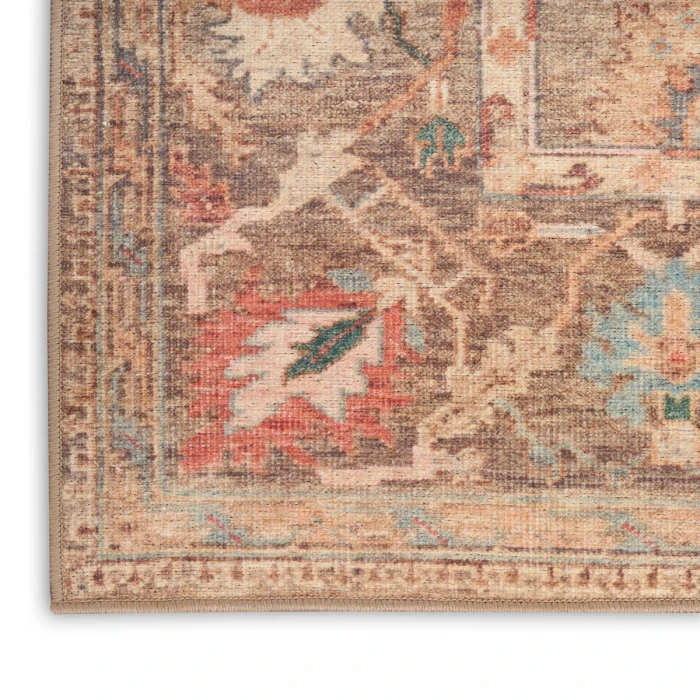 Nourison Vintage Washables Taupe Multicolor VWS09 9 ft. 10 in. X 13 ft. 2 in. Rect. Rug