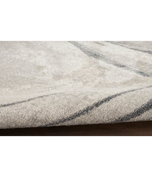 Nourison Astra Machine Washable Silver Blue ASW14 7 ft. 10 in. X 10 ft. Rectangle Rug