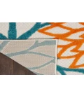 Nourison Aloha Turquoise Multicolor ALH05 3 ft. 6 in. X 5 ft. 6 in. Rectangle Rug