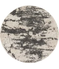 Nourison Maxell Round Area Rug MAE07-Ivory/Grey
