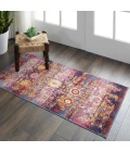 Nourison Vintage Kashan Area Rug VKA03-Red/Multicolor