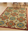 Nourison Aloha Area Rug ALH30 Red/Multi