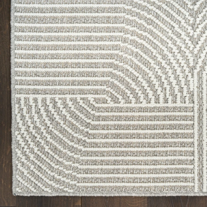 Nourison Natural Texture Grey Ivory NTX02 2 ft. X 4 ft. Rect. Rug