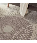 Nourison Graphic Illusions Round Area Rug GIL04-Grey