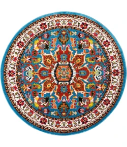 Nourison Home Oakdale Blue OKD06 5ft.3in. x Round Round Rug