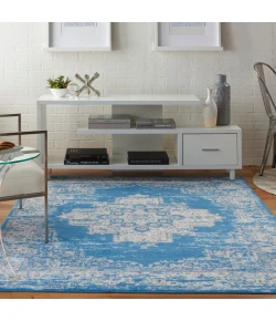 Nourison Home Grafix GRF14 Blue 6 ft. X 9 ft. Area Rug