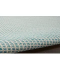 Nourison Courtyard Ivory Aqua COU01 5 ft. Round Rug