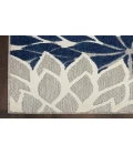 Nourison Aloha Ivory Navy ALH05 9 ft. X 12 ft. Rectangle Rug