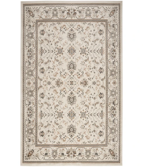 Nourison Serenity Home Ivory Mocha SRH02 7 ft. 10 in. X 9 ft. 10 in. Rectangle Rug