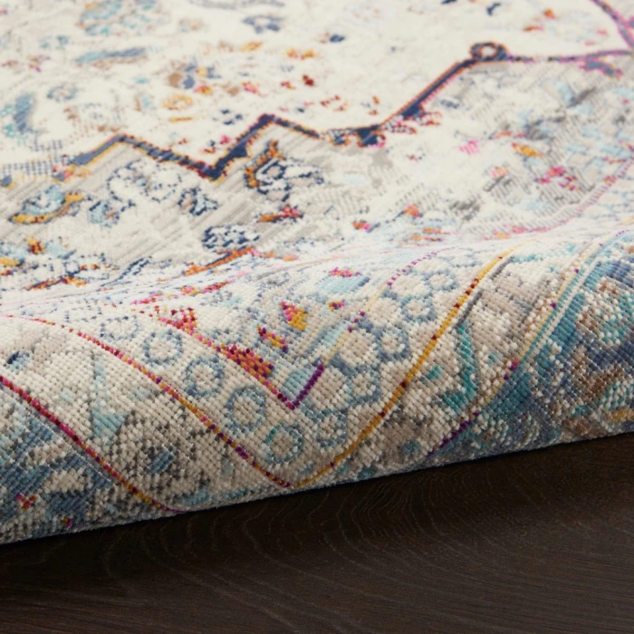 Nourison Vintage Kashan Area Rug VKA07-Ivory Blue