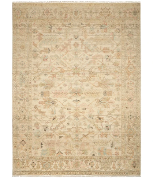 Nourison Heritage Vine Beige HTV01 12 ft. X 15 ft. Rect. Rug