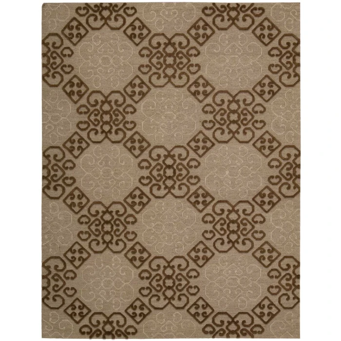 Nourison Home Ambrose Brown AMB01 7ft.9in. x 9ft.9in. Rect. Rug