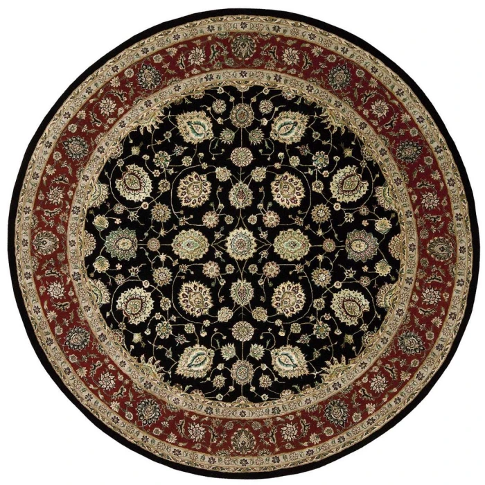 Nourison 2000 Round Area Rug 2017-Black