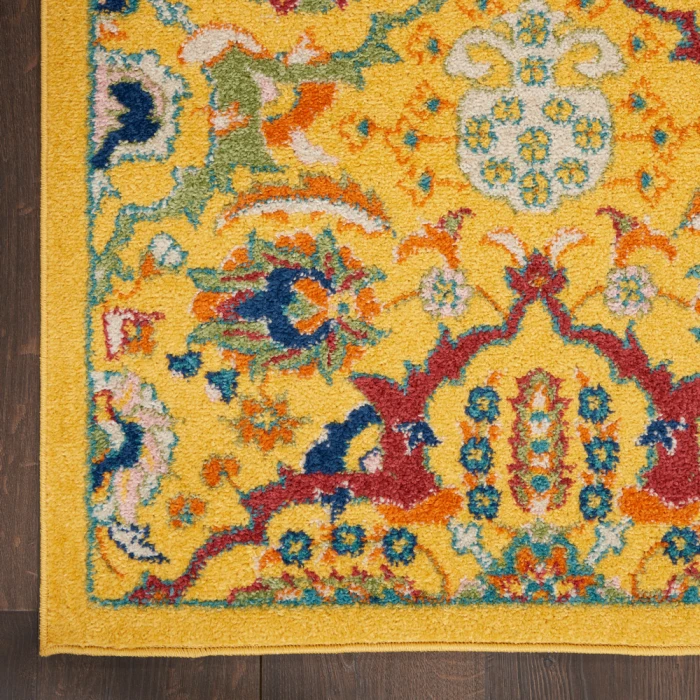 Nourison Allur Area Rug ALR03 Yellow Multicolor