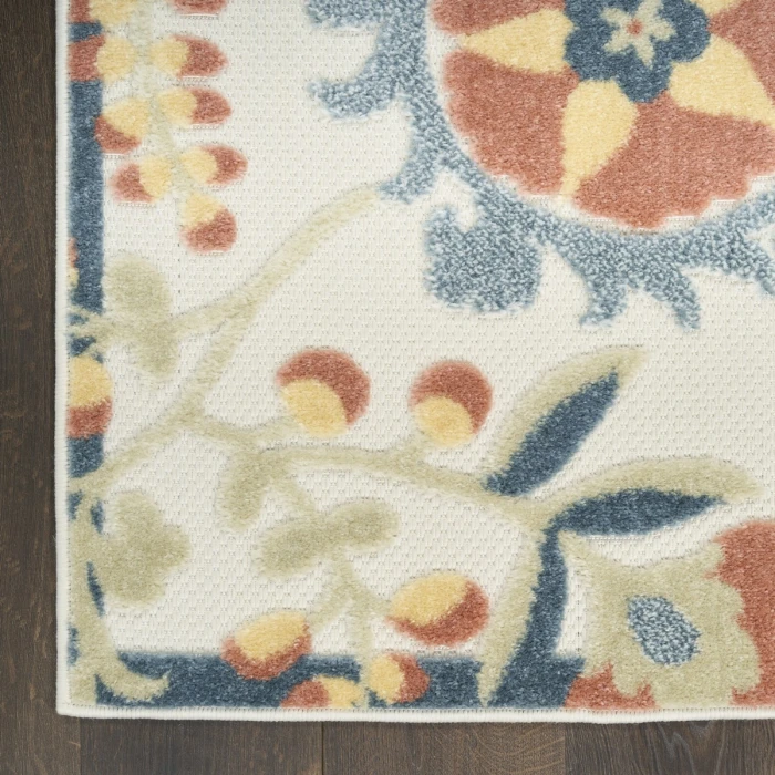 Nourison Aloha Grey Multicolor ALH17 7 ft. 10 in. X 10 ft. 6 in. Rect. Rug