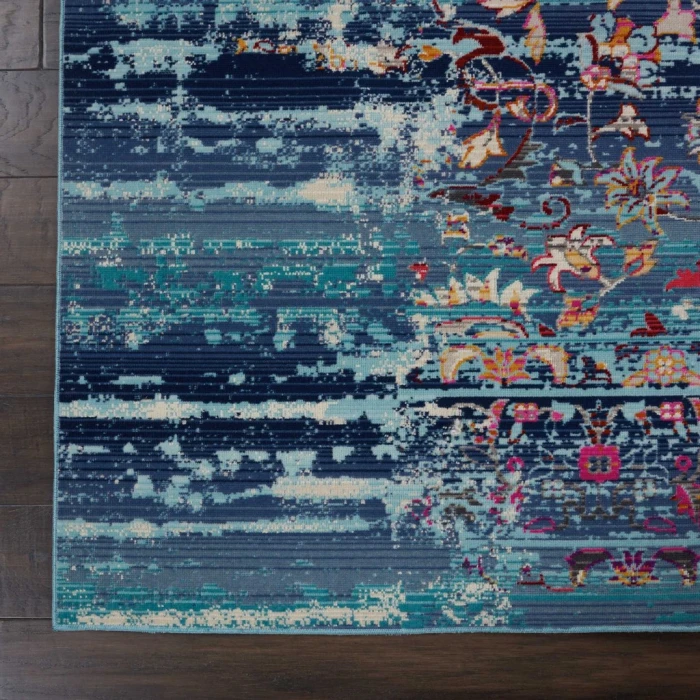 Nourison Vintage Kashan Area Rug VKA02-Blue