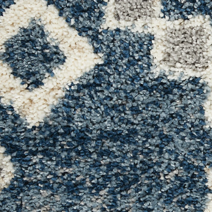 Nourison Oslo Shag Denim Blue OSL02 8 ft. X 11 ft. Rect. Rug