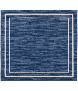 Nourison Home Nourison Essentials NRE02 Navy/Ivory 5 ft. Square Area Rug