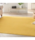 Nourison Essentials Yellow Area Rug NRE01-Yellow