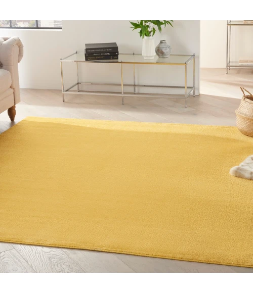 Nourison Essentials Yellow Area Rug NRE01-Yellow