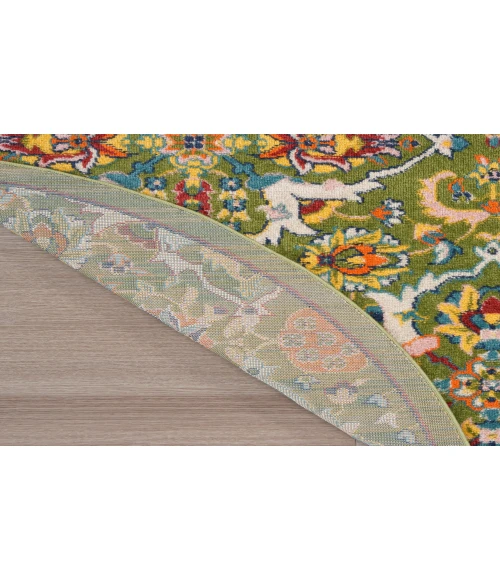 Nourison Allur Sage Ivory ALR03 4 ft. Round Rug