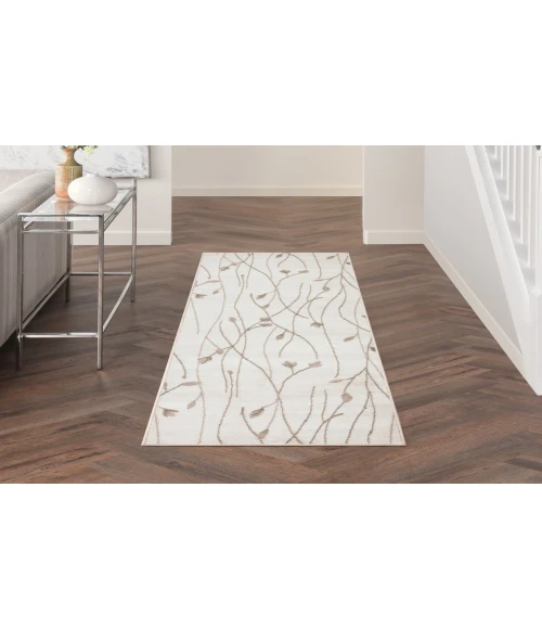 Nourison Grafix Ivory Beige GRF15 2 ft. 3 in. X 7 ft. 6 in. Rectangle Rug