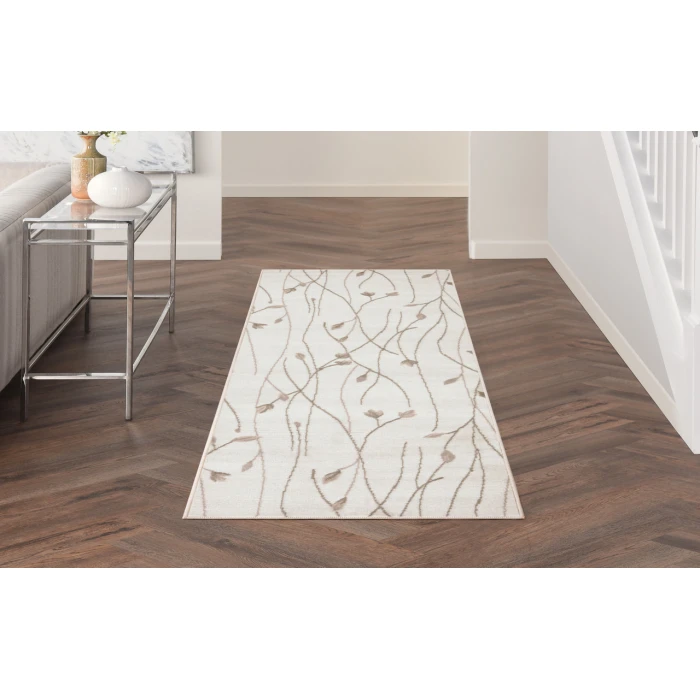 Nourison Grafix Ivory Beige GRF15 2 ft. 3 in. X 7 ft. 6 in. Rectangle Rug