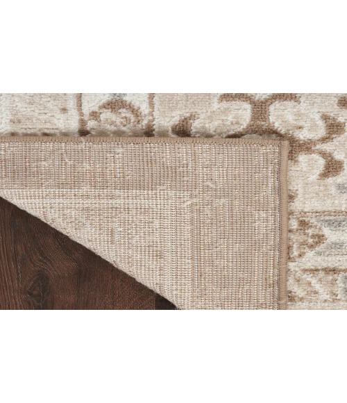 Nourison Serenity Home Ivory Mocha SRH01 7 ft. 10 in. X 9 ft. 10 in. Rectangle Rug