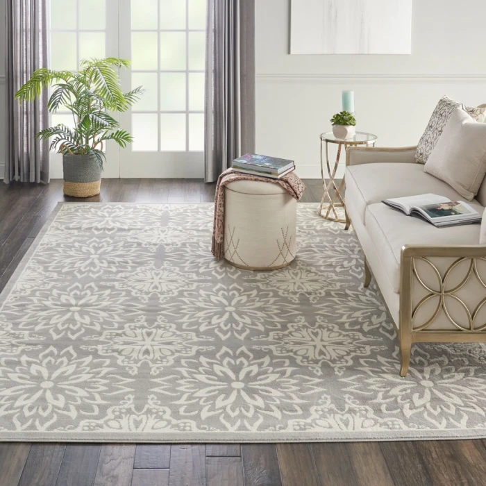 Nourison Jubilant Area Rug JUB06-Ivory/Grey
