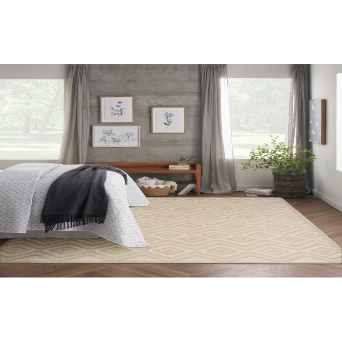 Nourison Versatile Cream NRV01 9 ft. X 12 ft. Rectangle Rug