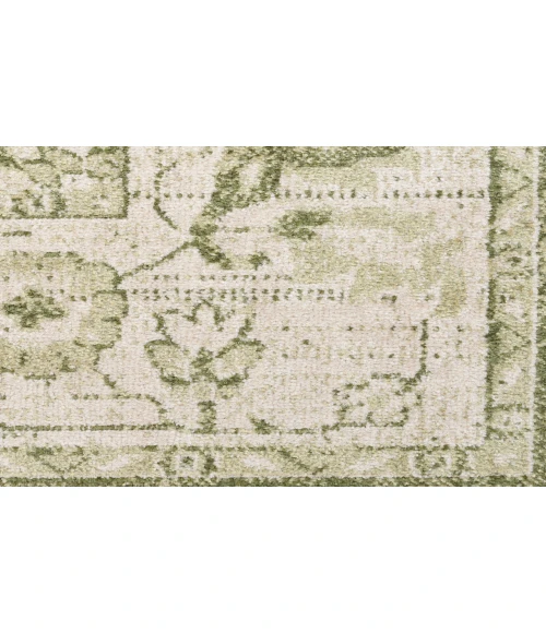 Nourison Astra Machine Washable Ivory Green ASW12 6 ft. 7 in. X 9 ft. Rectangle Rug