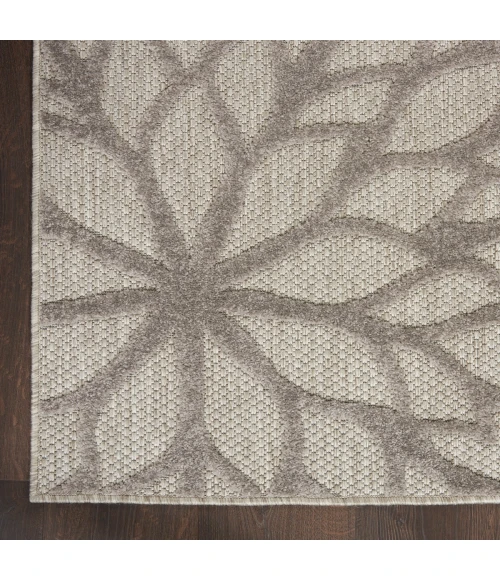 Nourison Aloha Area Rug ALH05 Silver Grey 5'3" x 7'5"