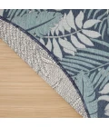 Nourison Home Garden Oasis Navy GOA02 8 ft. Round Rug