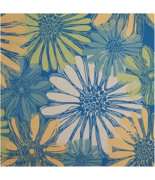 Nourison Home & Garden Square Area Rug RS022-Blue