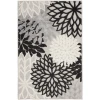 Nourison Home Aloha ALH05 Black White 3 ft. X 5 ft. Area Rug