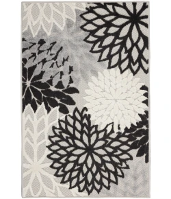 Nourison Home Aloha ALH05 Black White 3 ft. X 5 ft. Area Rug