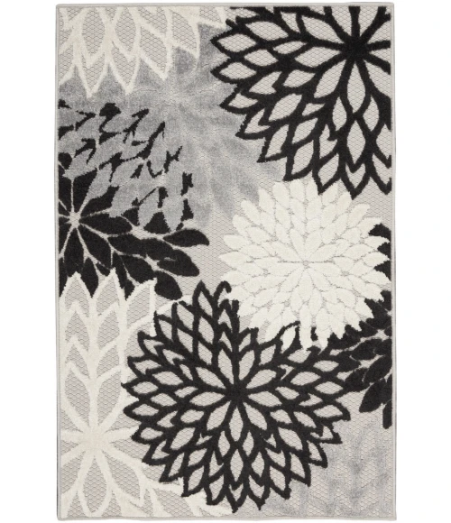 Nourison Aloha Area Rug ALH05 Black White