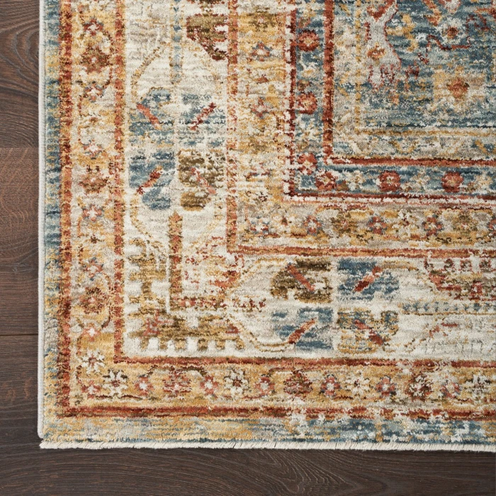 Nourison Sahar Blue SHR01 8 ft. X 10 ft. Rect. Rug