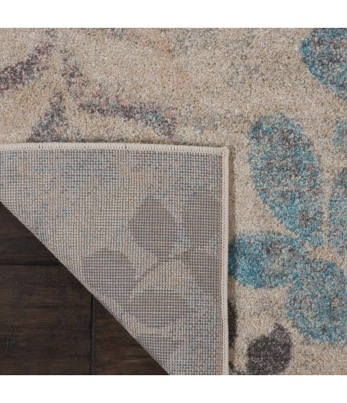 Nourison Tranquil Runner Area Rug TRA01-Ivory/Light Blue