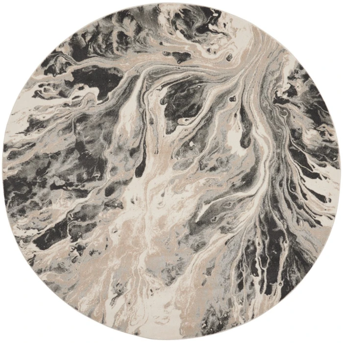 Inspire Me! Home Décor Elegance Round Area Rug FAR01-Multicolor