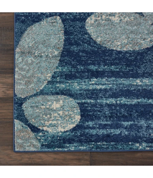 Nourison Tranquil Area Rug TRA01-Navy/Light Blue