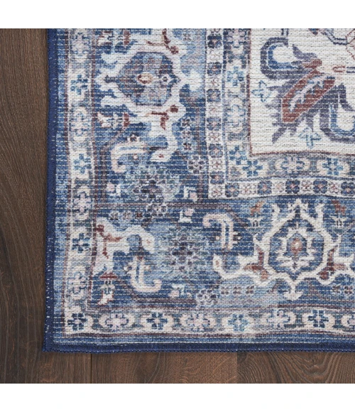 Nourison Machine Washable Series 1 Navy Ivory SR104 9 ft. X 12 ft. Rect. Rug