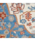 Nourison Elation Area Rug ETN09 Ivory Blue 7'10" x 9'10"
