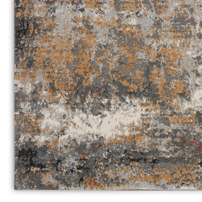 Nourison Tangra Grey/Multi TNR03 8 ft. Rect. Rug