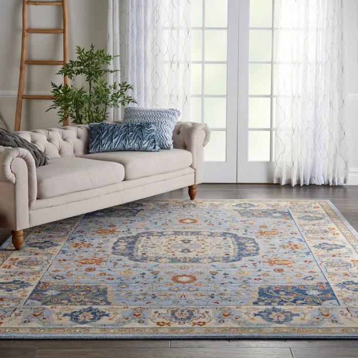 Nourison Majestic Area Rug MST03-Light Blue