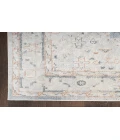 Nourison Astra Machine Washable Light Blue ASW11 2 ft. X 6 ft. Rectangle Rug