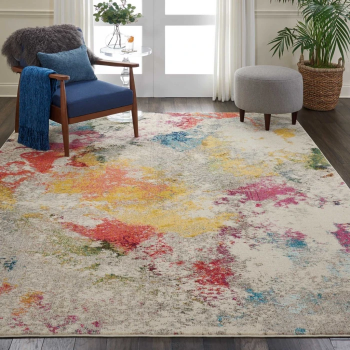 Nourison Celestial Area Rug CES12-Ivory/Multicolor