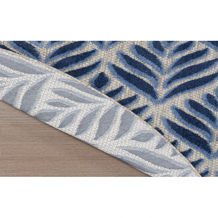Nourison Aloha Blue ALH35 7’10” Round Rug