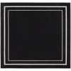 Nourison Home Nourison Essentials NRE02 Black Ivory 5 ft. Square Area Rug